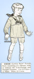1920s Original Vintage Butterick Pattern 2552 Toddler Boys Sailor Suit Size 6