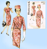 1960s Original Vintage Butterick Pattern 2571 Uncut Misses Sheath Dress Sz 38 B
