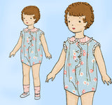 Butterick 2620: 1920s Rare Uncut Baby Girls Romper Size 1 Vintage Sewing Pattern