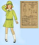 Butterick 2684: 1920s Uncut Little Girls Dress & Hat Sz 8 Vintage Sewing Pattern