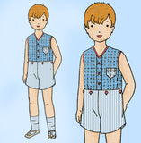 Butterick 2698: 1920s Cute Uncut Toddler Boys Sun Suit Vintage Sewing Pattern