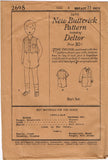 Butterick 2698: 1920s Cute Uncut Toddler Boys Sun Suit Vintage Sewing Pattern
