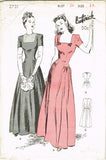 1940s Vintage Butterick Sewing Pattern 2731 Glamorous Uncut Wedding Gown Sz 36 B