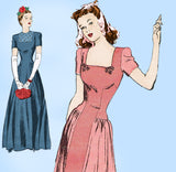 1940s Vintage Butterick Sewing Pattern 2731 Glamorous Uncut Wedding Gown Sz 36 B