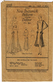 1930s Rare Vintage Butterick Pattern 2925 Misses Flapper Evening Gown Sz 33 B
