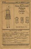 Butterick 2942: 1920s Uncut Toddler Girl School Dress Sz6 Vintage Sewing Pattern