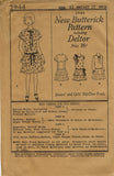 Butterick 2944: 1920s Sweet Uncut Girls Party Dress Vintage Sewing Pattern