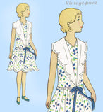 Butterick 2946: 1920s Sweet Uncut Girls Party Dress Sz 14 Vintage Sewing Pattern