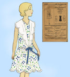 Butterick 2946: 1920s Sweet Uncut Girls Party Dress Sz 10 Vintage Sewing Pattern