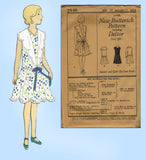 Butterick 2946: 1920s Sweet Uncut Girls Party Dress Sz 10 Vintage Sewing Pattern