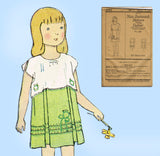 Butterick 2952: 1920s Uncut Little Girls Party Dress Sz 8 Vintage Sewing Pattern