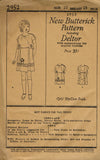 Butterick 2952: 1920s Uncut Little Girls Party Dress Sz10 Vintage Sewing Pattern