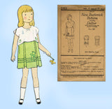 Butterick 2952: 1920s Uncut Little Girls Party Dress Sz10 Vintage Sewing Pattern