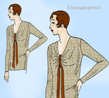 Butterick 2956: 1920s Uncut Misses Flapper Blouse Vintage Sewing Pattern