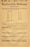 Butterick 2956: 1910s Rare Easy Toddler Girls Slip Size 3 Vintage Sewing Pattern