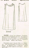 Butterick 2956: 1910s Rare Easy Toddler Girls Slip Size 3 Vintage Sewing Pattern