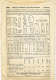 Butterick 3086: 1940s Uncut Misses Stylish Sut Sz 32 B Vintage Sewing Pattern