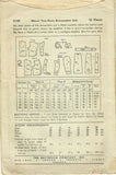 Butterick 3140: 1940s Misses WWII Dressmaker Suit Sz 32 B Vintage Sewing Pattern