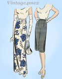 Butterick 3152: 1940s Uncut Misses Evening Skirt Size 24W Vintage Sewing Pattern