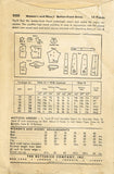 Butterick 3235: 1940s Uncut Misses WWII Dress Size 32 Bust Vintage Sewing Pattern