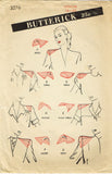 Butterick 3276: 1940s Womens Shoulder Pad Set Size Medium Vintage Sewing Pattern - Vintage4me2