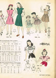1940s Vintage Butterick Sewing Pattern 3406 Cute Baby Girls Sun Dress Size 1