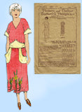 Butterick 3514: 1920s Plus Size Flapper Apron Sz 40 Bust Vintage Sewing Pattern