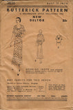 Butterick 3836: 1930s Uncut Misses Morning Dress Sz 36 B Vintage Sewing Pattern