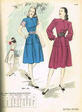 Butterick 3847: 1940s Misses Post WWII Dress Sz 30 B Vintage Sewing Pattern