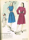 Butterick 3847: 1940s Misses Post WWII Dress Sz 32 B Vintage Sewing Pattern
