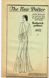 Butterick 3852: 1930s Uncut Rare Evening Gown Size 36 B Vintage Sewing Pattern