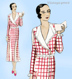 Butterick 3854: 1930s Uncut Misses Street Dress Size 34 B Vintage Sewing Pattern