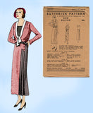Butterick 3870: 1930s Uncut Misses Street Dress Size 40 B Vintage Sewing Pattern
