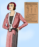 Butterick 3870: 1930s Uncut Misses Street Dress Size 40 B Vintage Sewing Pattern