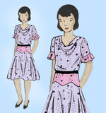 Butterick 3890: 1930s Uncut Teen Girls Party Dress Vintage Sewing Pattern