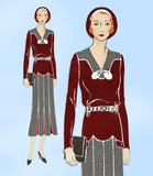 Butterick 3895: 1930s Uncut Misses Street Dress Size 36 B Vintage Sewing Pattern
