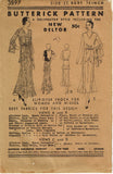 Butterick 3897: 1930s Uncut Rare Evening Gown Size 34 B Vintage Sewing Pattern