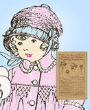 Butterick 3972: 1920s Vintage Antique Hat Sewing Pattern Toddler Size 4
