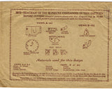 Butterick 3972: 1920s Vintage Antique Hat Sewing Pattern Toddler Size 4
