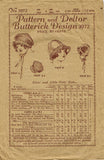 Butterick 3972: 1920s Vintage Antique Hat Sewing Pattern Toddler Size 4