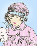 Butterick 3972: 1920s Vintage Antique Hat Sewing Pattern Toddler Size 4