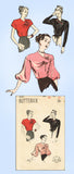 1940s Original Vintage Butterick Pattern 4037 Gorgeous Misses Evening Blouse 30B