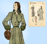 Butterick 4047: 1940s Stunning Misses Uncut Dress Sz 36 B Vintage Sewing Pattern