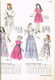1940s Vintage Butterick Sewing Pattern 4063 Cute Toddler Girls Gown Sz 4
