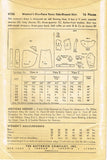 Butterick 4156: 1940s Glamorous Misses Cocktail Dress Sz 36 B Vintage Sewing Pattern