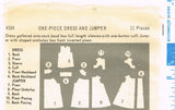Butterick 4504: 1960s Toddler Girls Dress & Pinafore Sz3 Vintage Sewing Pattern