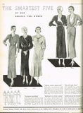 Butterick 4796: 1930s Glamorous Misses Dress Size 36 Bust Vintage Sewing Pattern