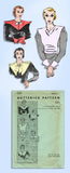 1930s Original Vintage Butterick Pattern 5391 Uncut Misses Collars & Cuffs 30-34