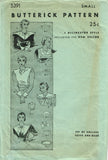 1930s Original Vintage Butterick Pattern 5391 Uncut Misses Collars & Cuffs 30-34