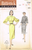Butterick 5788: 1950s Uncut Misses Raglan Dress Size 32 B Vintage Sewing Pattern